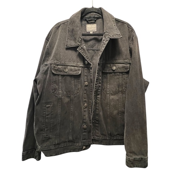 ASOS Men’s 100%Cotton Black Denim Jacket- Size XL - Picture 1 of 6